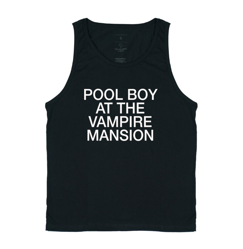 Pool Boy At The Vampire Mansion