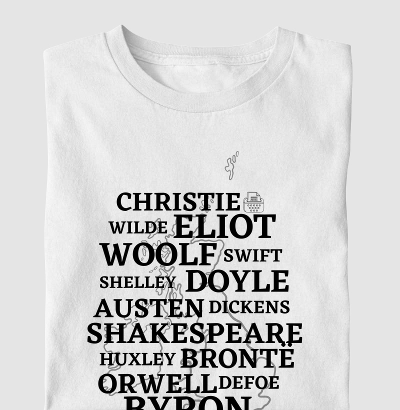 Camiseta Escritores Britânicos