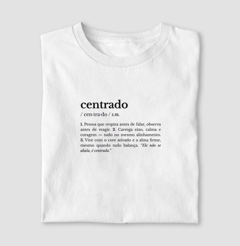 centrado – substantivo masculino
