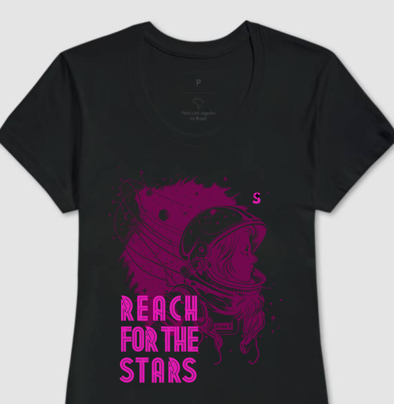 Reach for the Stars Camiseta Supernova Estampada