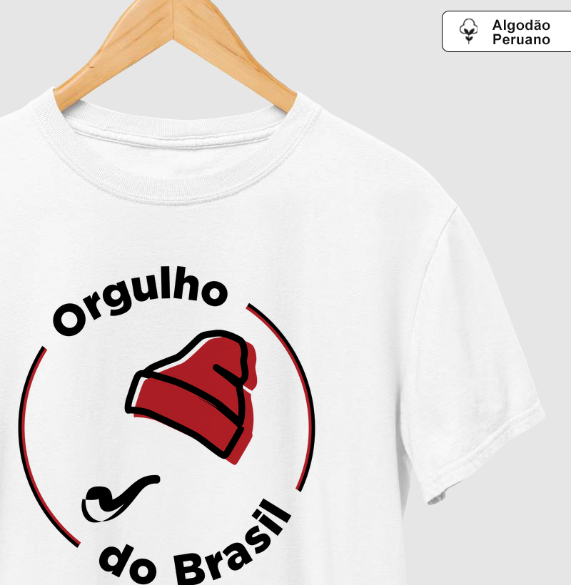 Camiseta Algodão Peruano Orgulho do Brasil