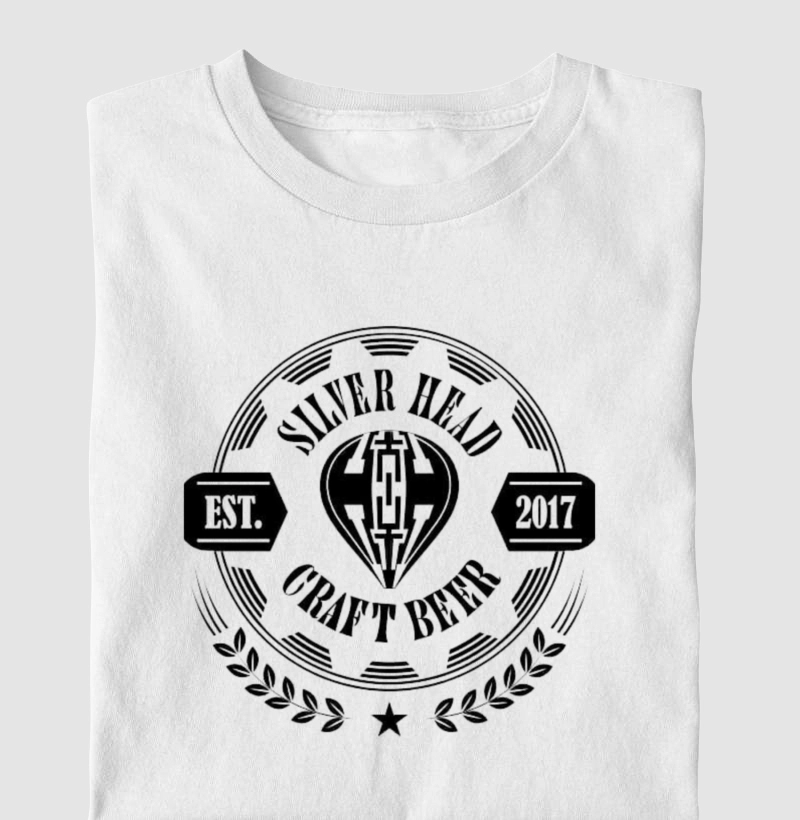 Camiseta Silver Head logo Oficial  