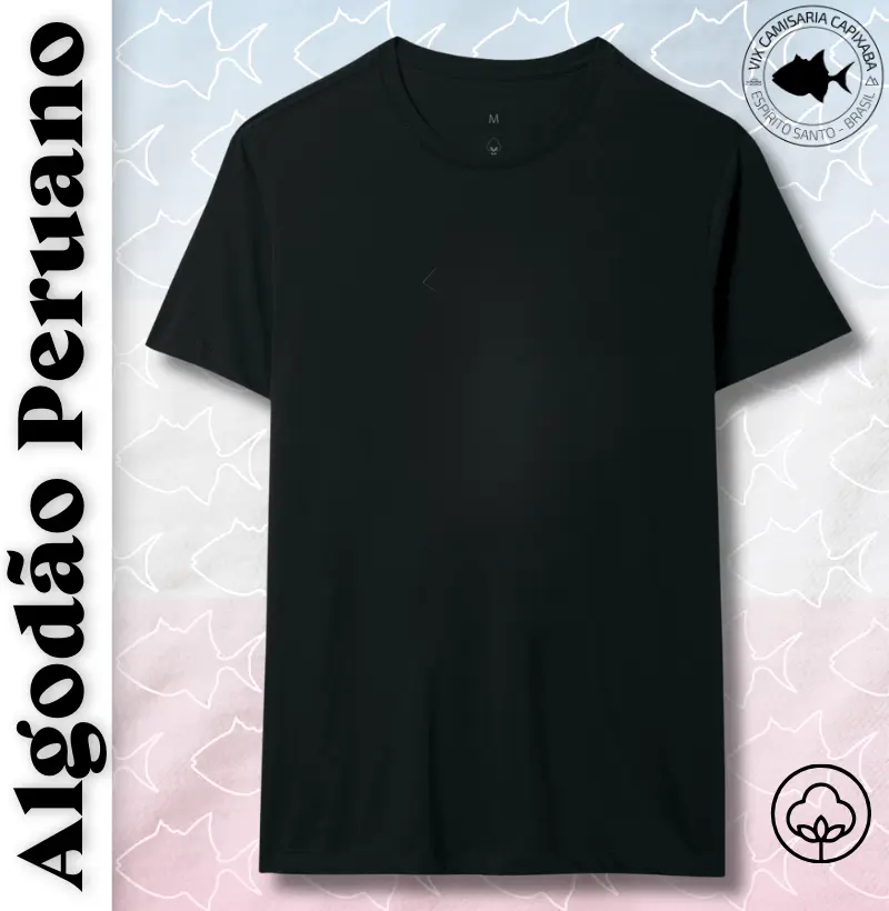 Camisa Lisa de Algodão Peruano - #28581
