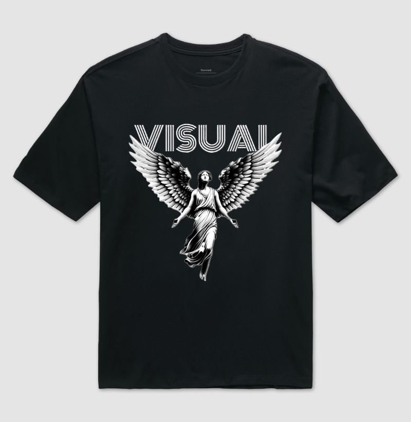 Camiseta Oversized Visual AG - Black
