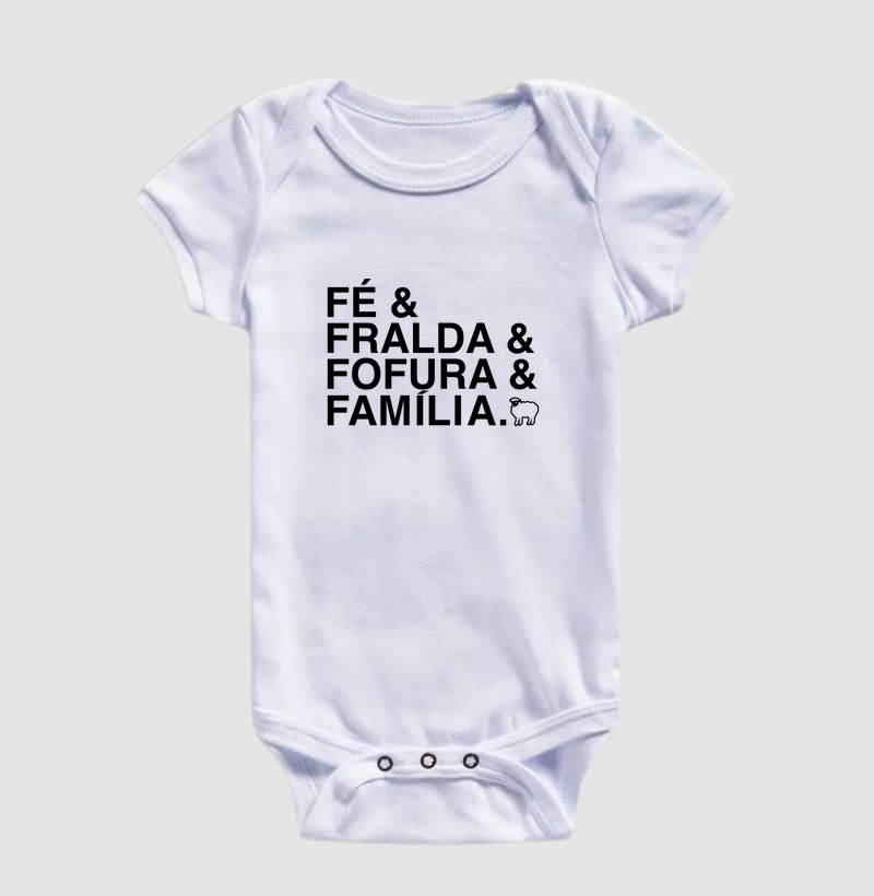 Body Infantil - Fé & Fralda