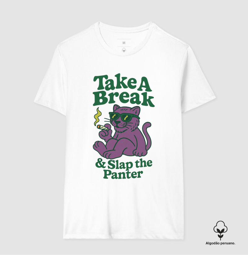 Camiseta algodão peruano - Slap The Panter