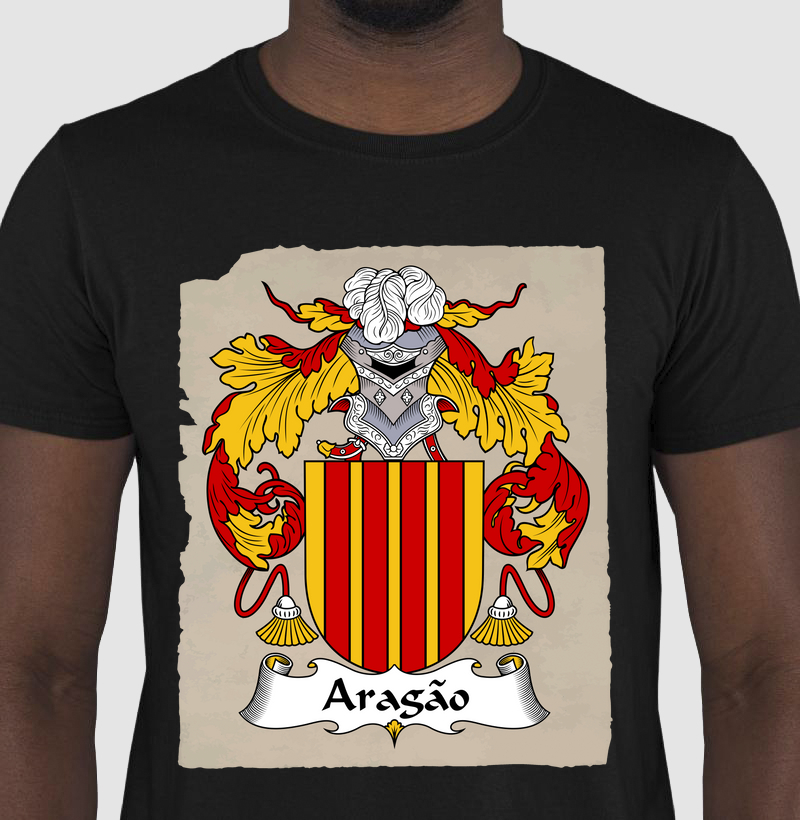 Camiseta Brasão Família Aragão Símbolos Brasões