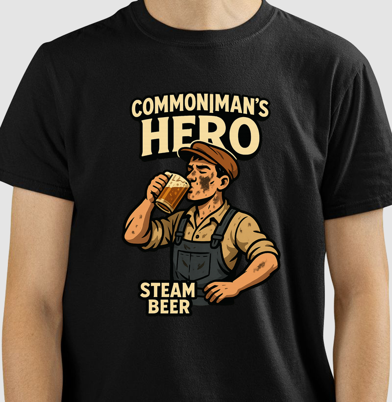 camiseta-common-mans-hero-steam-beer-trabalhador-vintage