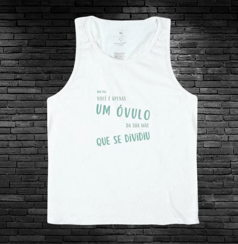 camiseta regata | apenas um óvulo