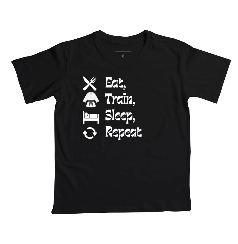 Camiseta Eat, Train, Sleep - Infantil