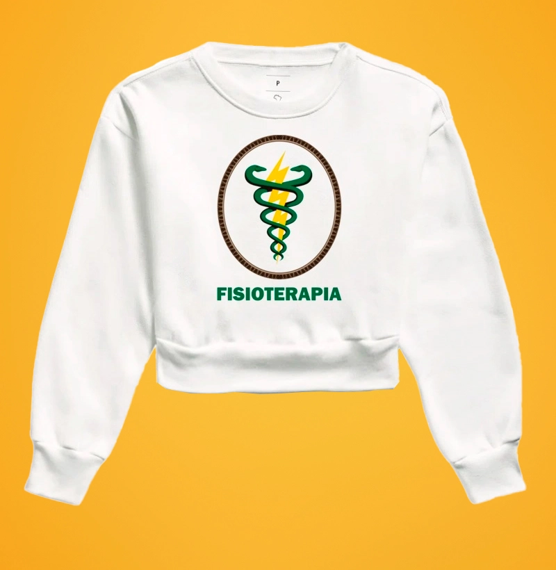 Moletom Cropped Símbolo da Fisioterapia