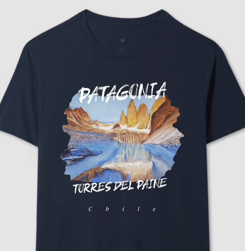 Camiseta Patagonia - Torres del Paine - Azul Marinho