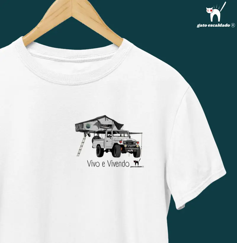 Camiseta Vivo e vivendo 