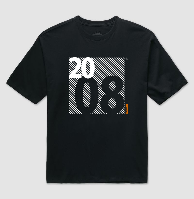 Ano 2008 Quadrado - Oversized