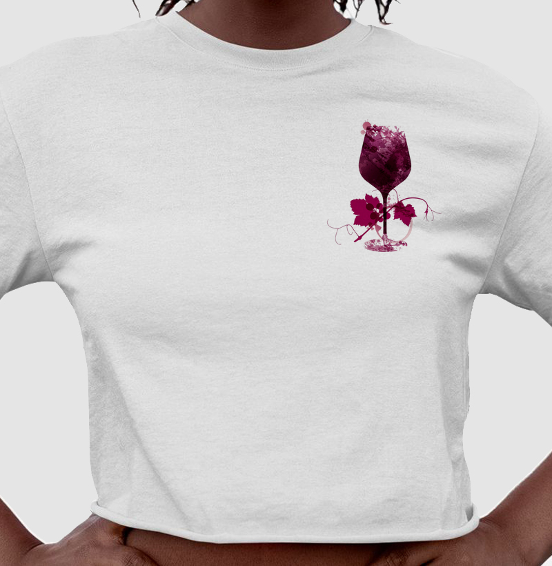 Camiseta Cropped Cálice da Videira