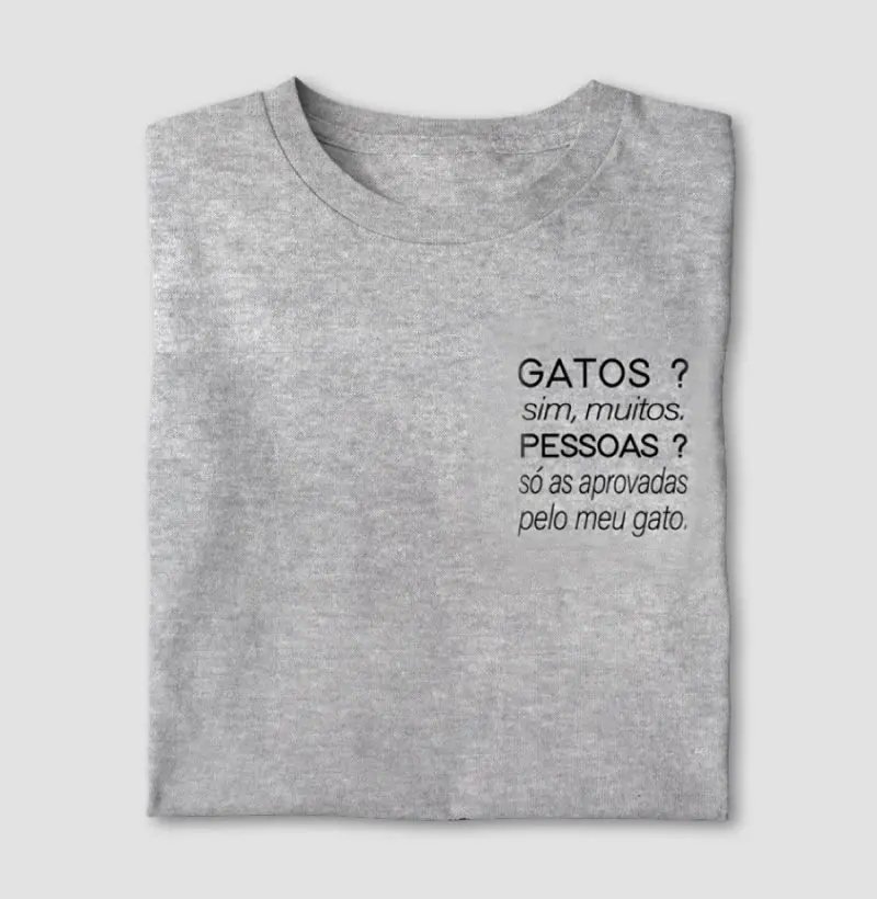 Gatos? Sim. Pessoas? Só as aprovadas pelo meu gato.