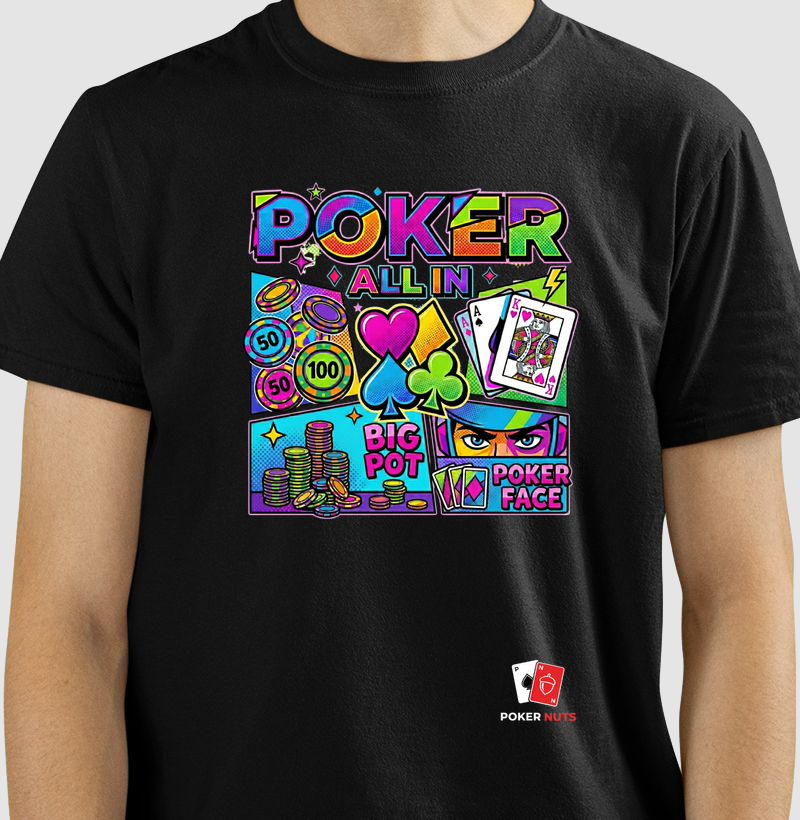 Camiseta Poker Pop Art All In