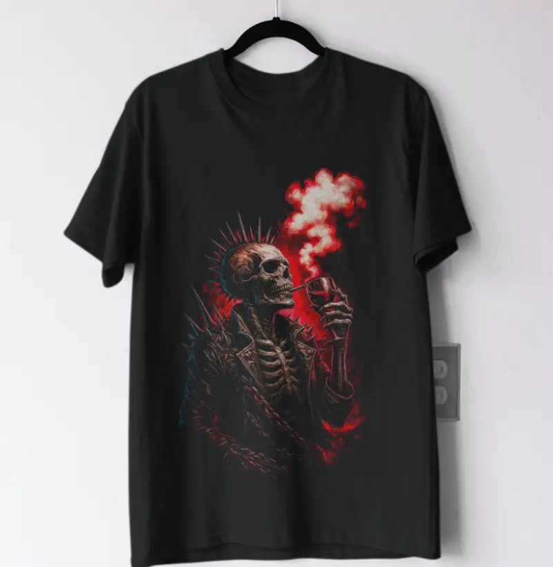 Esqueleto Punk Dramático