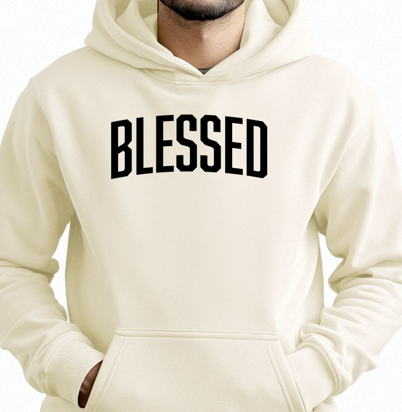 Blessed | Hoodie Moletom Blessed - Loucos Por Jesus