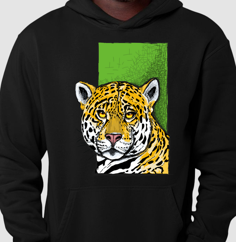 Hoodie Moletom Onça Pintada