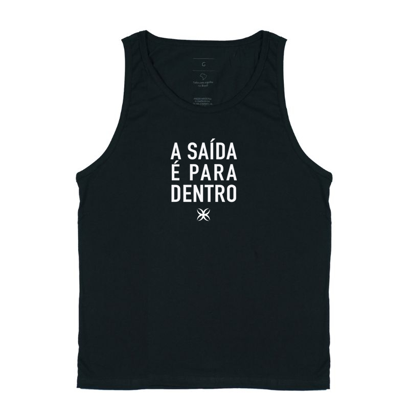 A saída é para dentro
