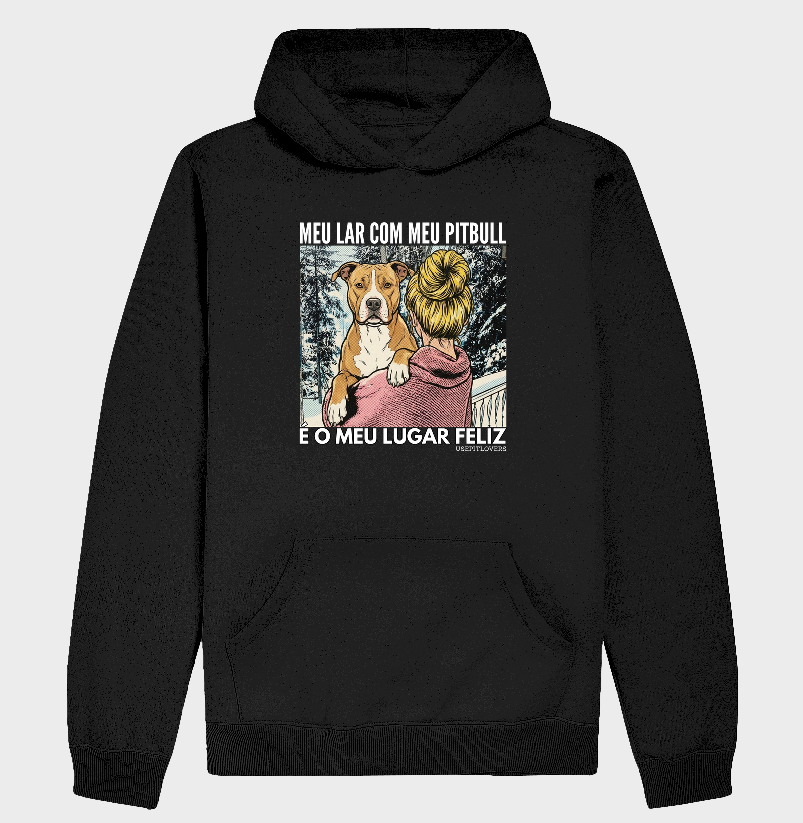 MEU LAR COM MEU PIT BULL É O MEU LUGAR FELIZ