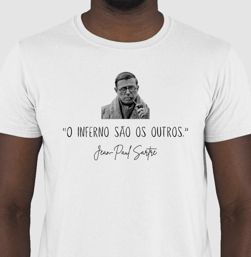 Camiseta AteuWear Sartre Branca.