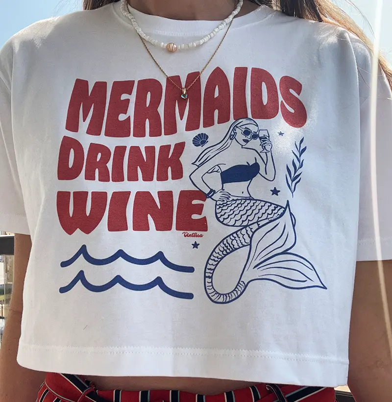 Cropped - Mermaids Drink Wine