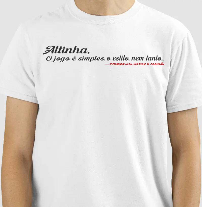 CAMISETA RESERVA.INK MASCULINA E FEMININA TRIBOS.etc MINIMALISTA, ALTINHA, O JOGO É SIMPLES