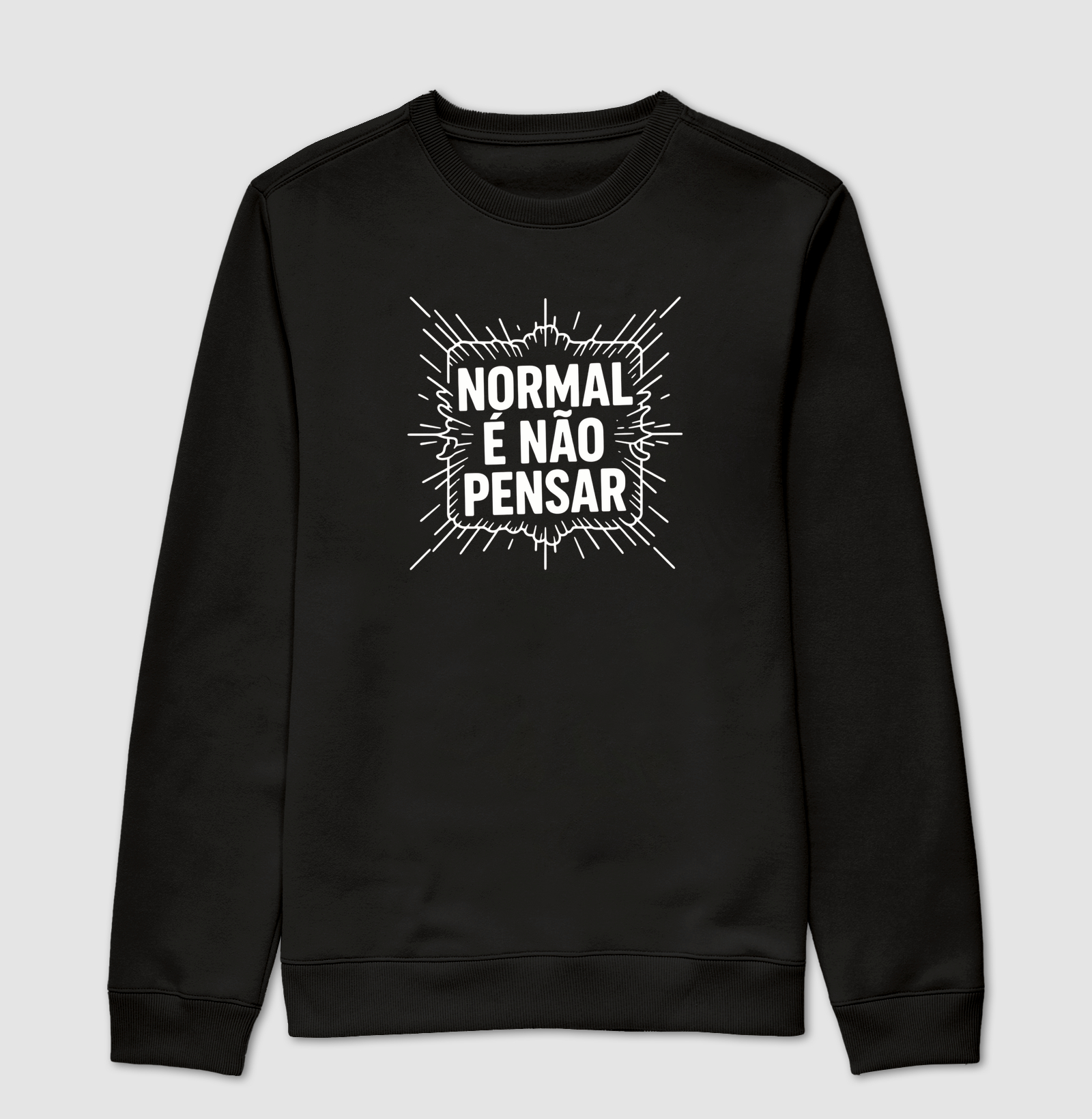 CAMISETA NORMAL É NÃO PENSAR