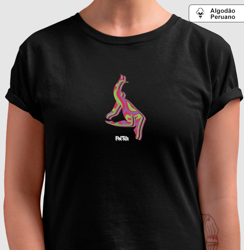 T-SHIRT "FANTASIA"/ SER DANÇANTE MINIMALISTA (ALGODÃO PERUANO)