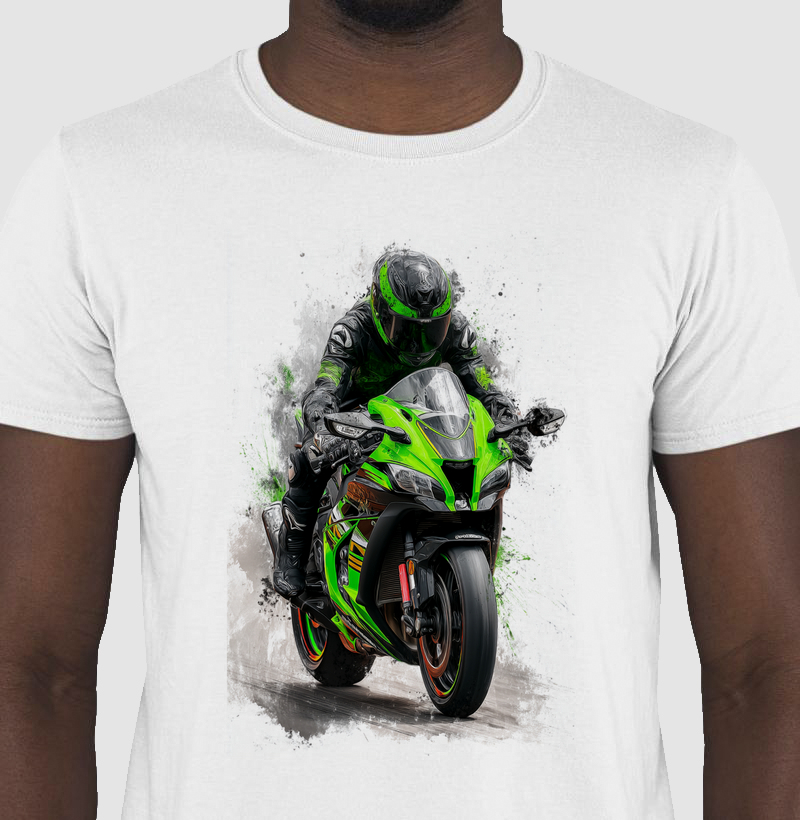 Moto Esportiva Verde