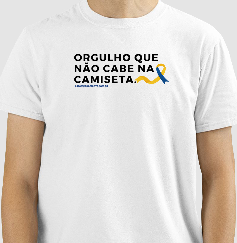 Orgulho que não cabe na camiseta.