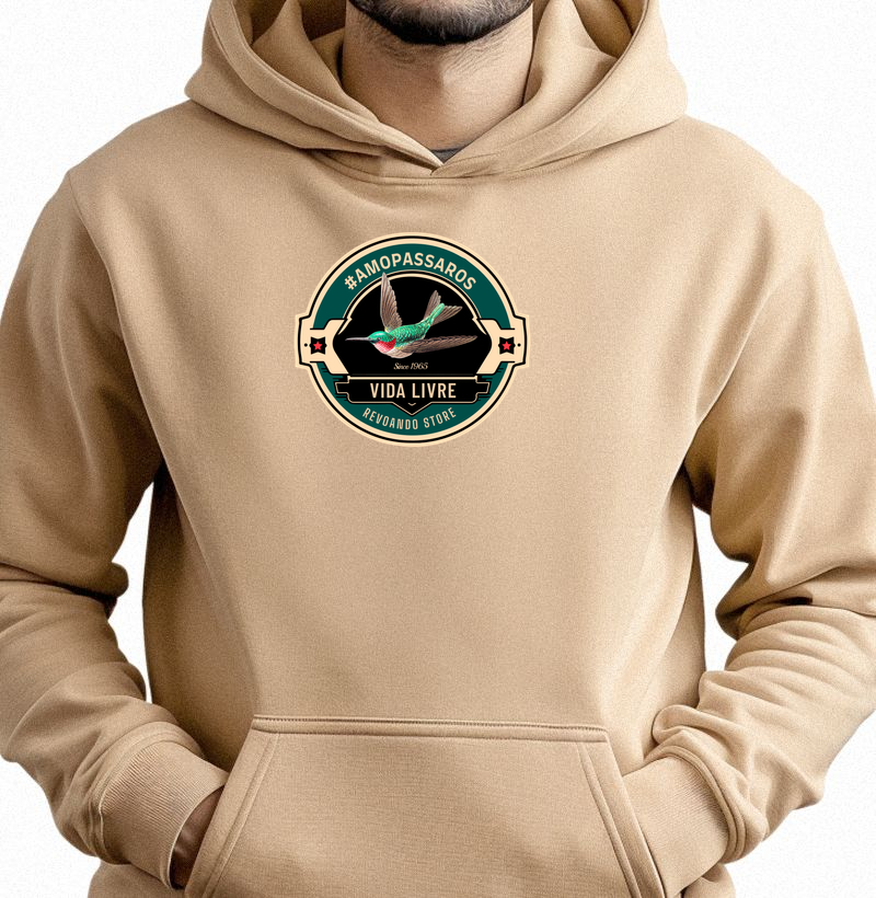 Vida Livre - Vintage - Moletom Hoodie