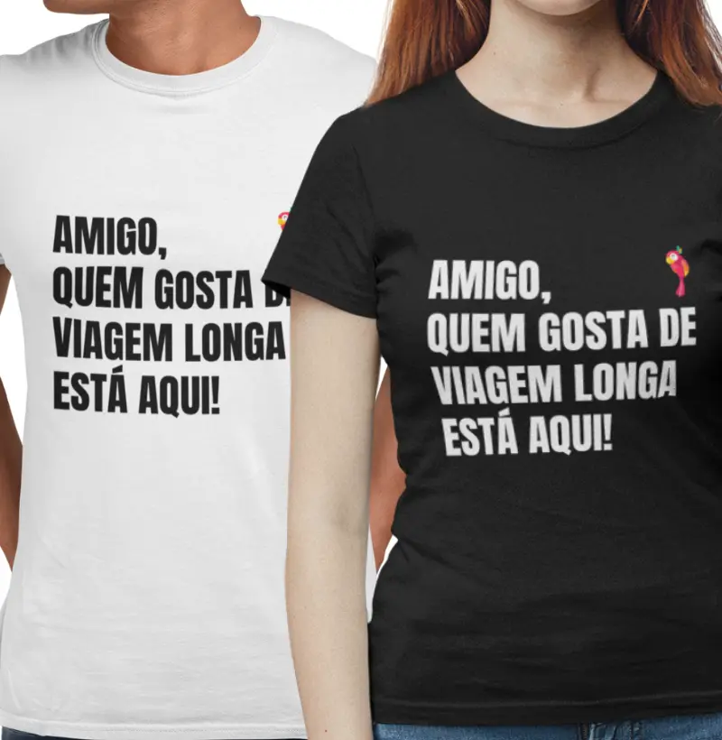 Camiseta Quem Gosta de Viagem Longa