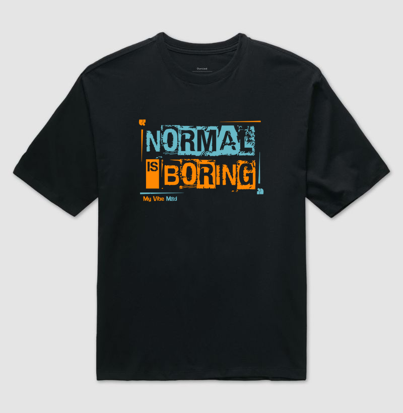 Camiseta Oversized - Fora do Normal 