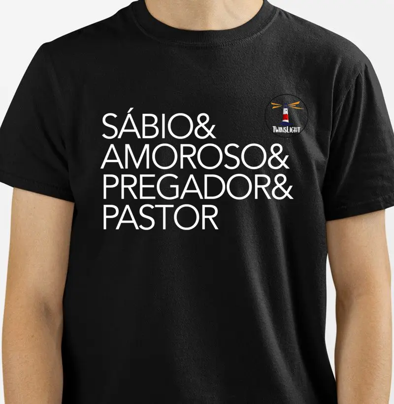 Sábio&Amoroso&Pregador&Pastor camiseta qualidade Reserva