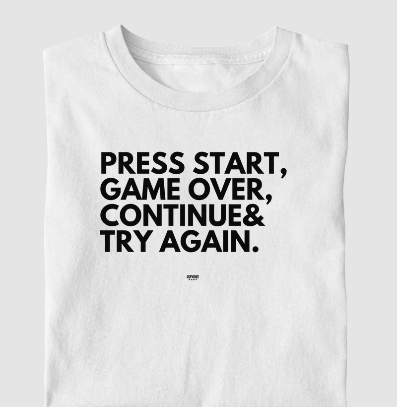 Press Start Game Over Continue Try Again