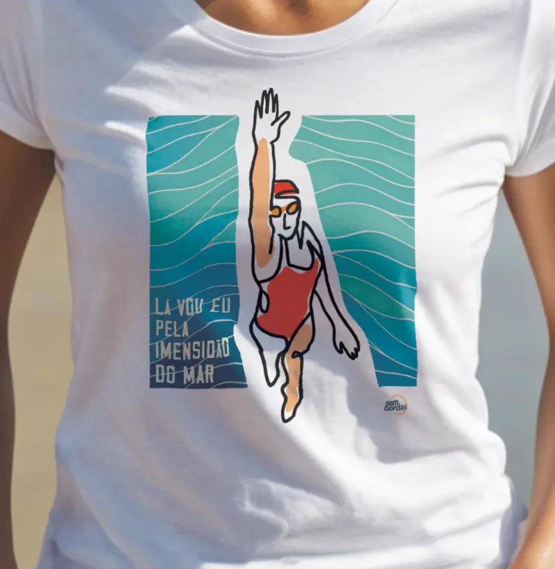 Lá vou eu, nadadora