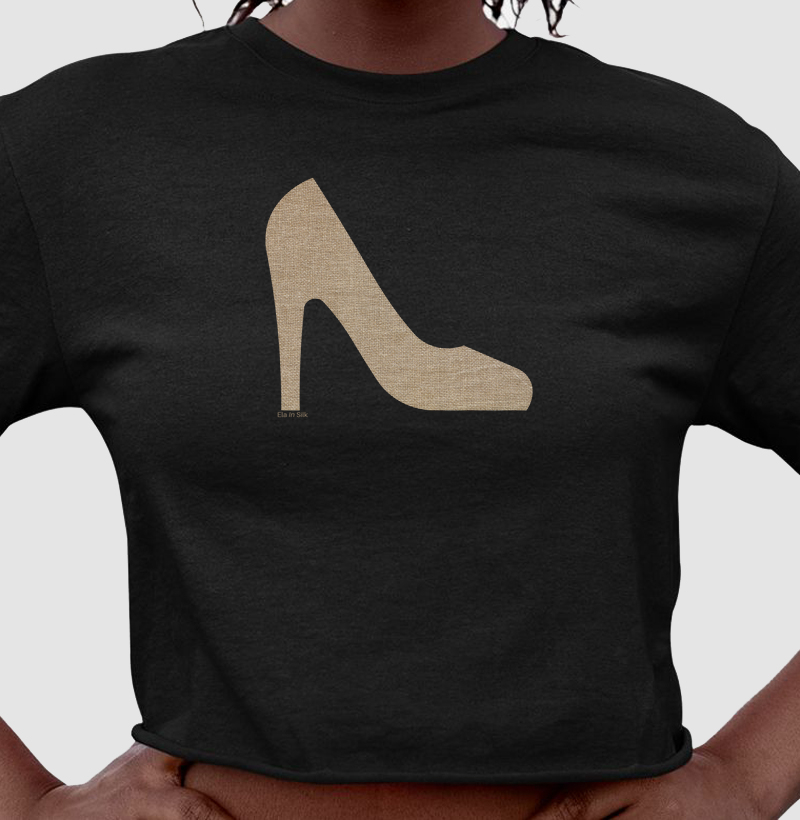 Scarpin palha nude