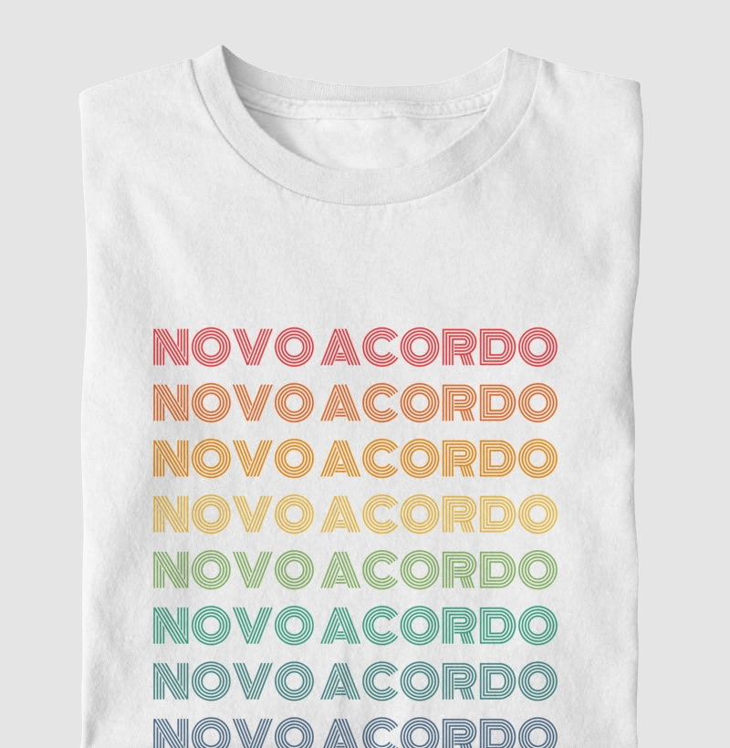 Novo Acordo Letreiro Retrô