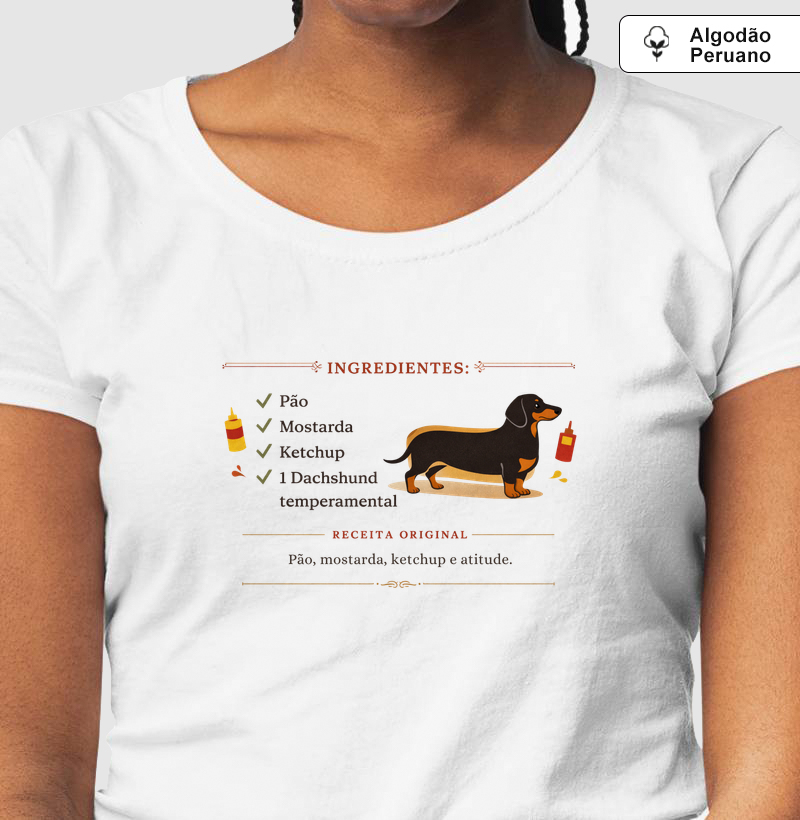 Dachshund: pão, mostarda, ketchup e atitude!