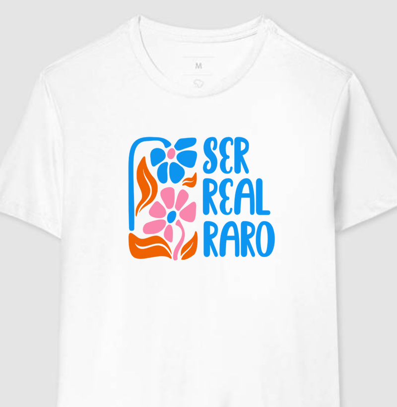 Camiseta Estampada Ser Real Raro