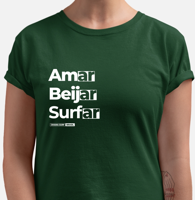 Camiseta Amar Beijar Surfar