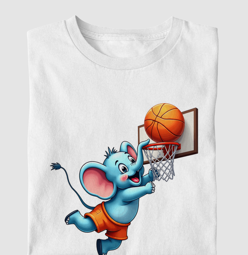 Elefante Jogando Basquete