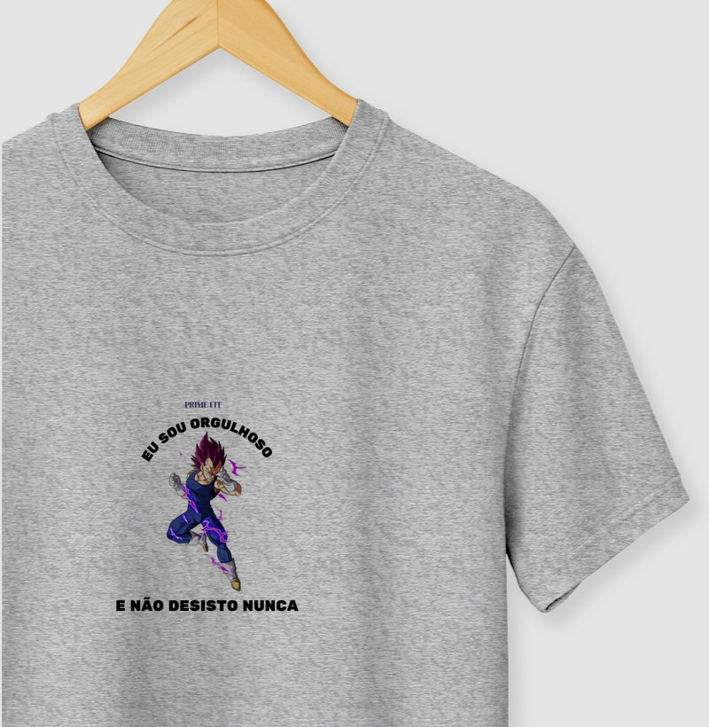 Camiseta Branca - de treino personalizada vegeta dragon ball