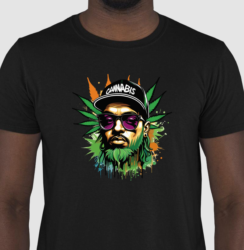 Camiseta Cannabis Street Face