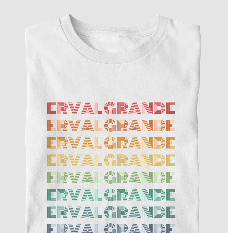 Erval Grande Letreiro Retrô