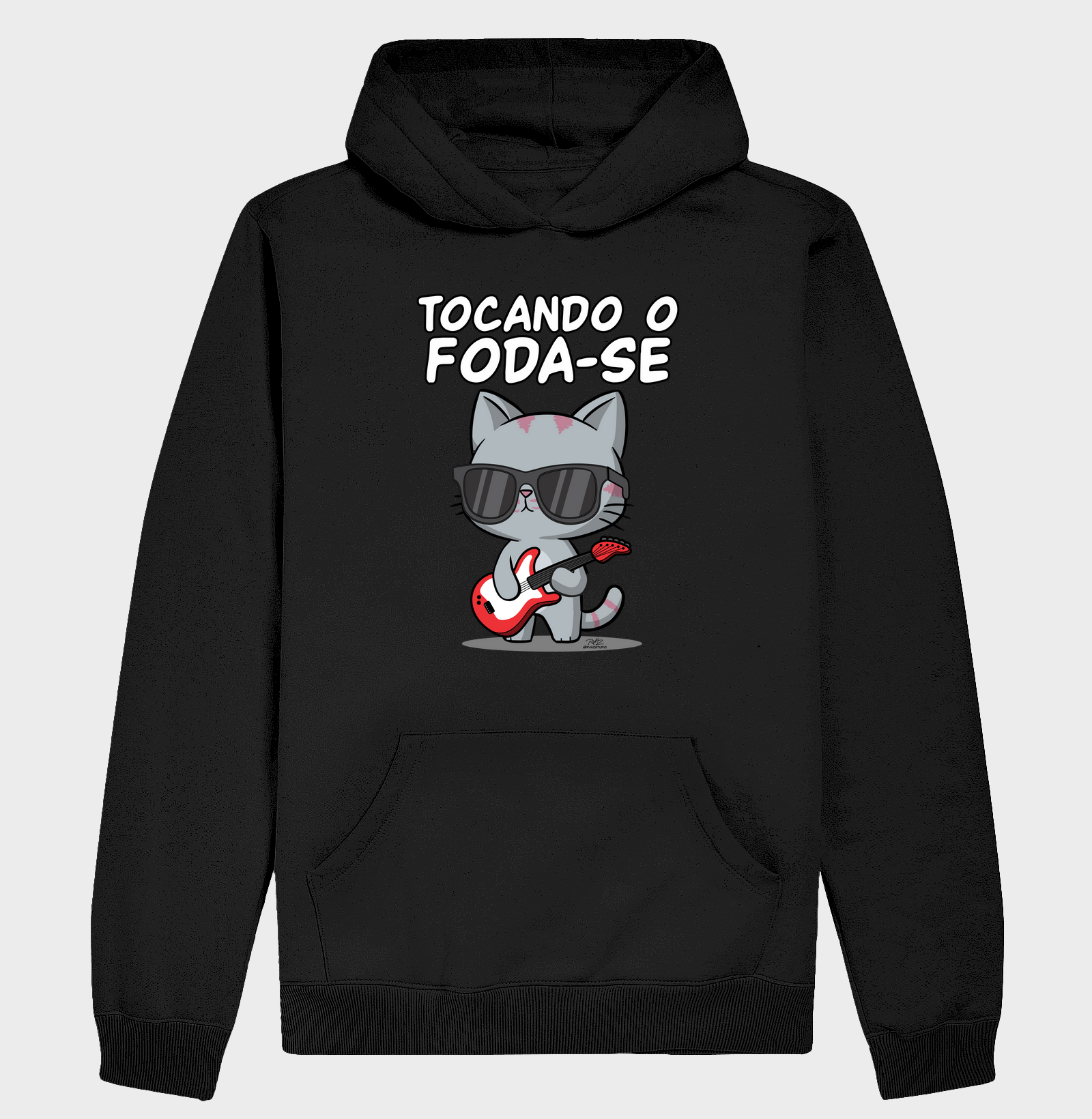 Camiseta Gato Sincero Tocando