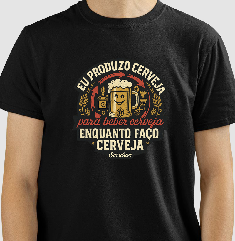 Camiseta Eu Produzo Cerveja Enquanto Faço Cerveja Homebrew Artesanal